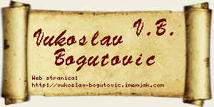 Vukoslav Bogutović vizit kartica